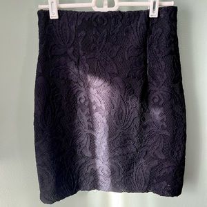 H&M Navy Lace Miniskirt